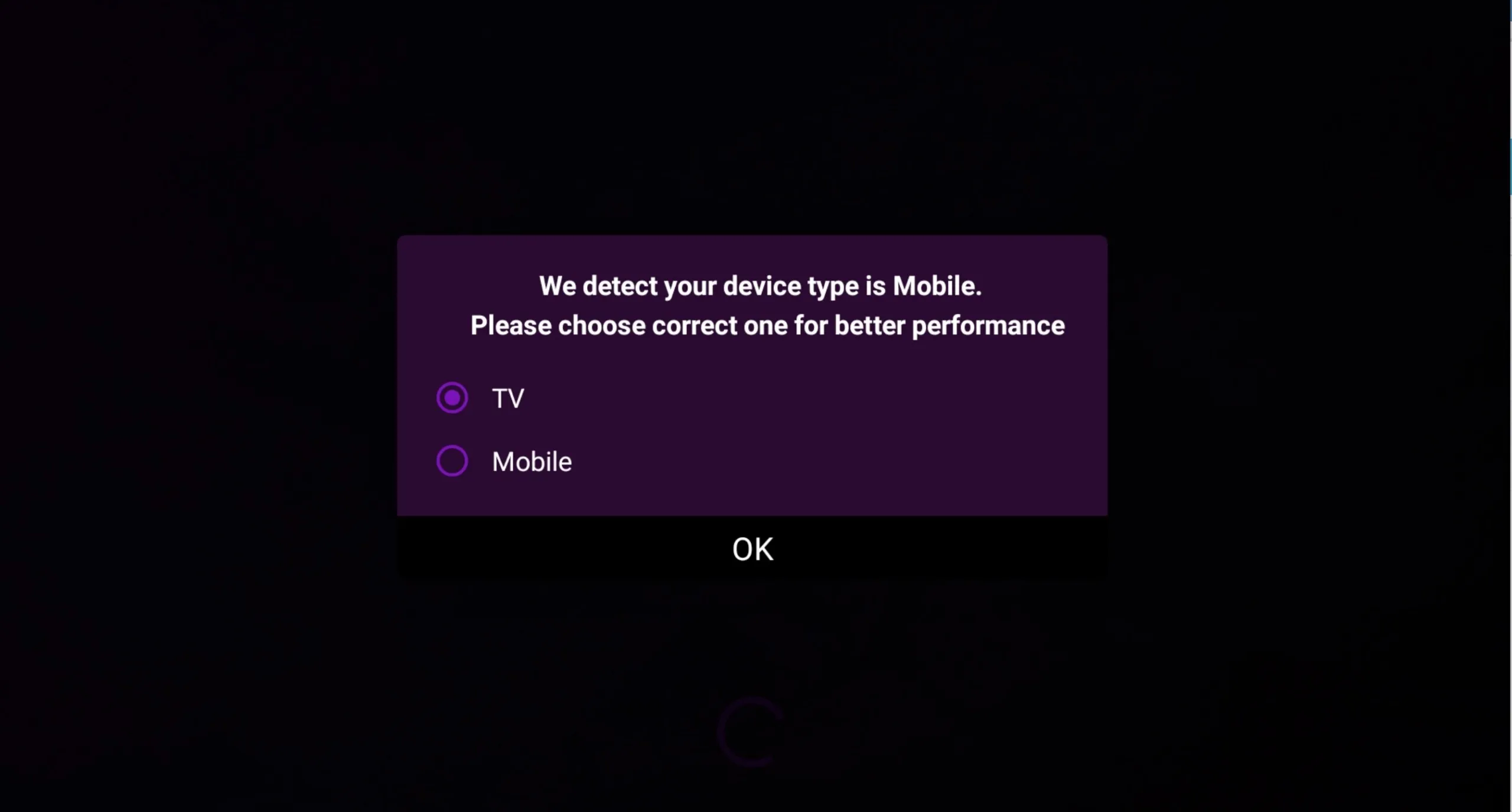 Choose display mode