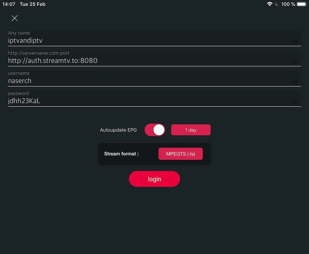 Enter your provider details