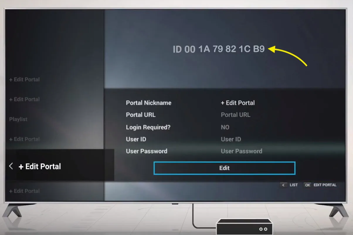 Send the MAC to your provider