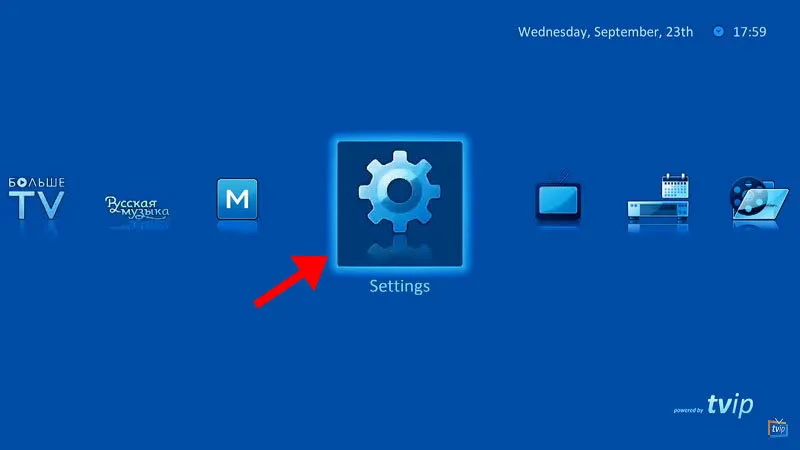 Open Settings