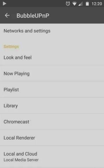 Select the Chromecast