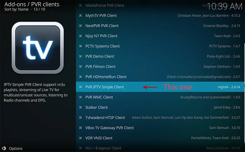 Enable the client
