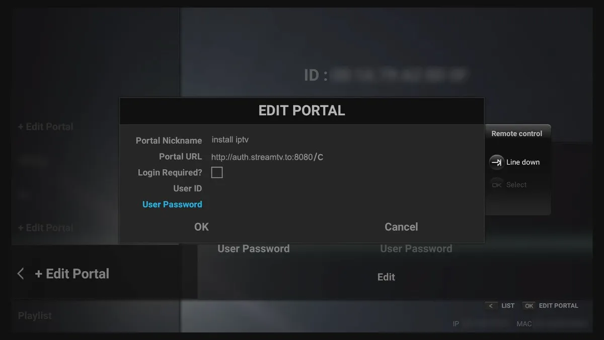 Add the Portal URL